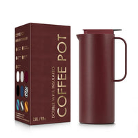 HKM-776787 Large Capacity 47oz Double Wall Insulated Stainless Steel Vacuum Coffee and Tea Pot
