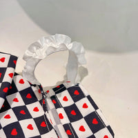 HKM-7768637 Bichon Fashion Black and White Checkerboard Spring-Summer Skirt for Pets