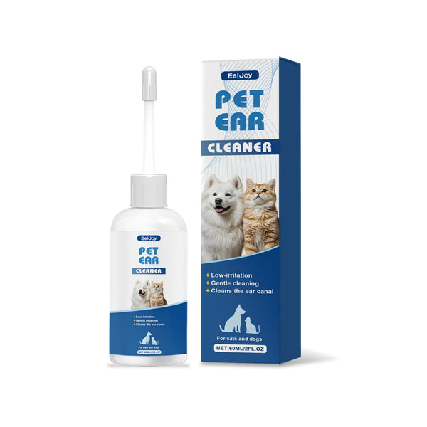 HKM-7768893 Gentle Pet Ear Cleaner with Sodium Hyaluronate and Peppermint Extract, 1 Pack