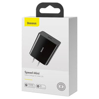 HKM-777043 20W Mini Fast Charger with Type-C Interface – Compatible with Lithium Batteries, Black & White Options