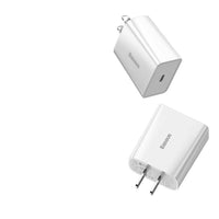 HKM-777043 20W Mini Fast Charger with Type-C Interface – Compatible with Lithium Batteries, Black & White Options