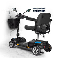 HKM-777043 Electric Mobility Scooter with Four Wheels, Seat, and Basket - 18KM Range, 10km/h Speed