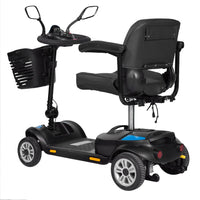 HKM-777043 Electric Mobility Scooter with Four Wheels, Seat, and Basket - 18KM Range, 10km/h Speed