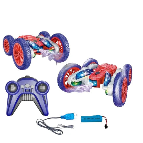 HKM-777171 Remote Control Double Sided Drift Stunt Car with LED Lights and Spray Function