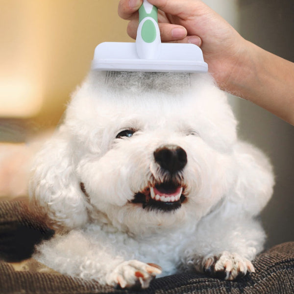 HKM-7772605 Dog Knot Remover and Unraveled Comb - Plastic Grooming Tool in Pink, Green, Purple