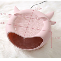 HKM-7772861 Pet Water Fountain with Oxygen Circulation - Blue and Pink, Plastic Design