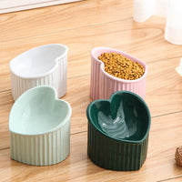 HKM-7772989 Ceramic Pet Bowl with Inclined Design for Healthier Feeding, Dishwasher & Microwave Safe