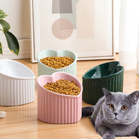 HKM-7772989 Ceramic Pet Bowl with Inclined Design for Healthier Feeding, Dishwasher & Microwave Safe