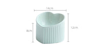 HKM-7772989 Ceramic Pet Bowl with Inclined Design for Healthier Feeding, Dishwasher & Microwave Safe
