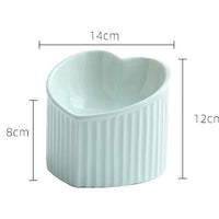 HKM-7772989 Ceramic Pet Bowl with Inclined Design for Healthier Feeding, Dishwasher & Microwave Safe