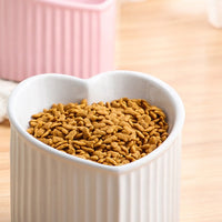 HKM-7772989 Ceramic Pet Bowl with Inclined Design for Healthier Feeding, Dishwasher & Microwave Safe