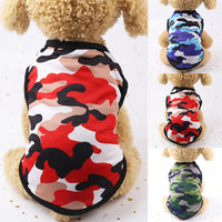 HKM-7773373 Multicolor Printed Mesh Camouflage Cartoon Dog Vest with Casual Style