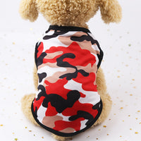 HKM-7773373 Multicolor Printed Mesh Camouflage Cartoon Dog Vest with Casual Style