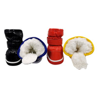 HKM-7773629 Waterproof Cotton Dog Boots for Winter - Non-Slip, Warm, and Wear-Resistant Footwear