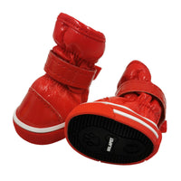 HKM-7773629 Waterproof Cotton Dog Boots for Winter - Non-Slip, Warm, and Wear-Resistant Footwear