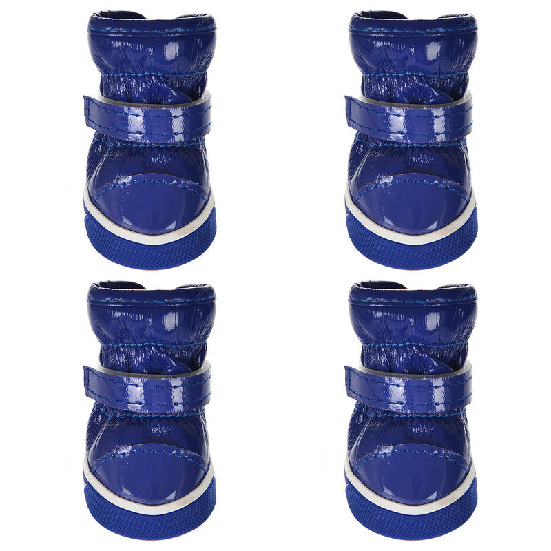 HKM-7773629 Waterproof Cotton Dog Boots for Winter - Non-Slip, Warm, and Wear-Resistant Footwear