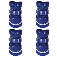 HKM-7773629 Waterproof Cotton Dog Boots for Winter - Non-Slip, Warm, and Wear-Resistant Footwear