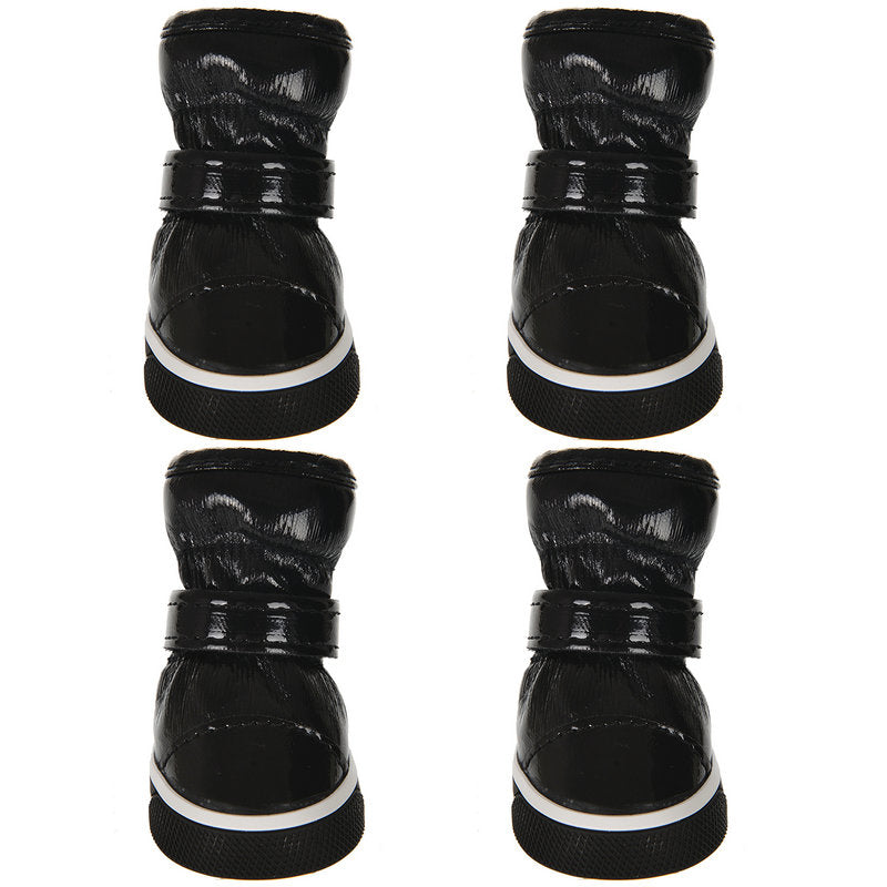 HKM-7773629 Waterproof Cotton Dog Boots for Winter - Non-Slip, Warm, and Wear-Resistant Footwear