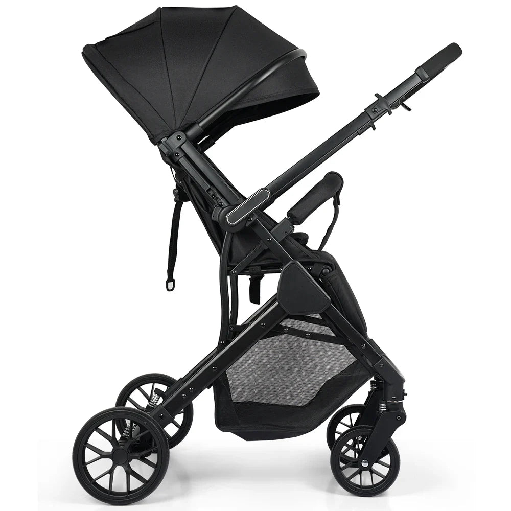 HKM-777363 Lightweight Foldable 3-in-1 Luxury Baby Stroller Pushchair for Infant Carriage
