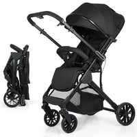 HKM-777363 Lightweight Foldable 3-in-1 Luxury Baby Stroller Pushchair for Infant Carriage
