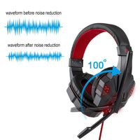 HKM-777363 Luminous Wired Computer Headset with 3.5mm and USB Connectivity - 40mm Drivers, 2m Cable, 20-20,000 Hz Frequency Response
