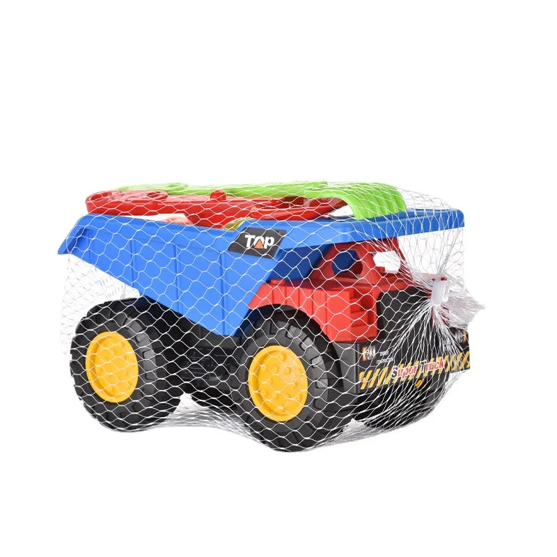 HKM-777427 10-Piece ABS Plastic Sand Beach Vehicle Set for Outdoor Water Play - Educational DIY Toys for Ages 3+