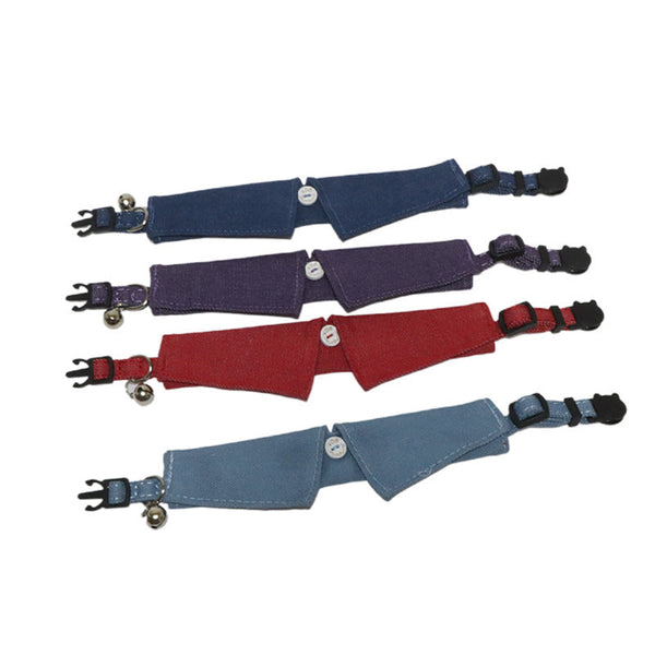 HKM-7774397 Denim Cat Collar in Multiple Colors for Stylish Pets