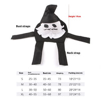 HKM-7775165 Costume for Pets: Ghost and Pumpkin Ghost Styles in Sizes S, M, L, XL