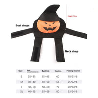 HKM-7775165 Costume for Pets: Ghost and Pumpkin Ghost Styles in Sizes S, M, L, XL