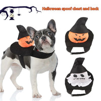 HKM-7775165 Costume for Pets: Ghost and Pumpkin Ghost Styles in Sizes S, M, L, XL