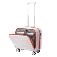 HKM-777555 Versatile Compact Carry-On Trolley with Front Laptop Pocket for Business Travel