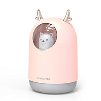 HKM-777619 Portable Aromatherapy Air Purifier with 300ML Water Tank and Adjustable Spray Modes