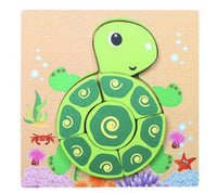 HKM-777619 Wooden Animal Puzzle Toy for Toddlers Age 1-3 - Educational and Interactive Learning Game