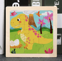 HKM-777619 Wooden Animal Puzzle Toy for Toddlers Age 1-3 - Educational and Interactive Learning Game