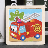 HKM-777619 Wooden Animal Puzzle Toy for Toddlers Age 1-3 - Educational and Interactive Learning Game