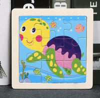 HKM-777619 Wooden Animal Puzzle Toy for Toddlers Age 1-3 - Educational and Interactive Learning Game
