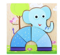HKM-777619 Wooden Animal Puzzle Toy for Toddlers Age 1-3 - Educational and Interactive Learning Game