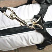 HKM-7776573 Hands-Free Dog Traction Rope for Bicycles - Adjustable Nylon Leash with Stainless Steel Handle, 44 cm Length, Stretches to 190 cm