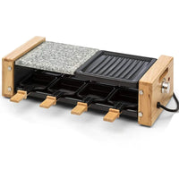 HKM-777683 1500W Adjustable Electric BBQ Grill with 8 Non-Stick Indoor Raclette Pans