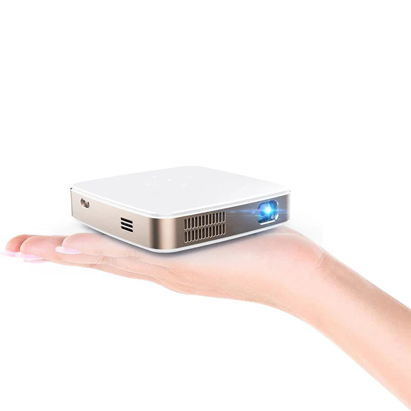 HKM-777683 Portable 4K Home Theater Projector with Smart DLP, 5400mAh Battery, and Dual Wifi Connectivity for Travel