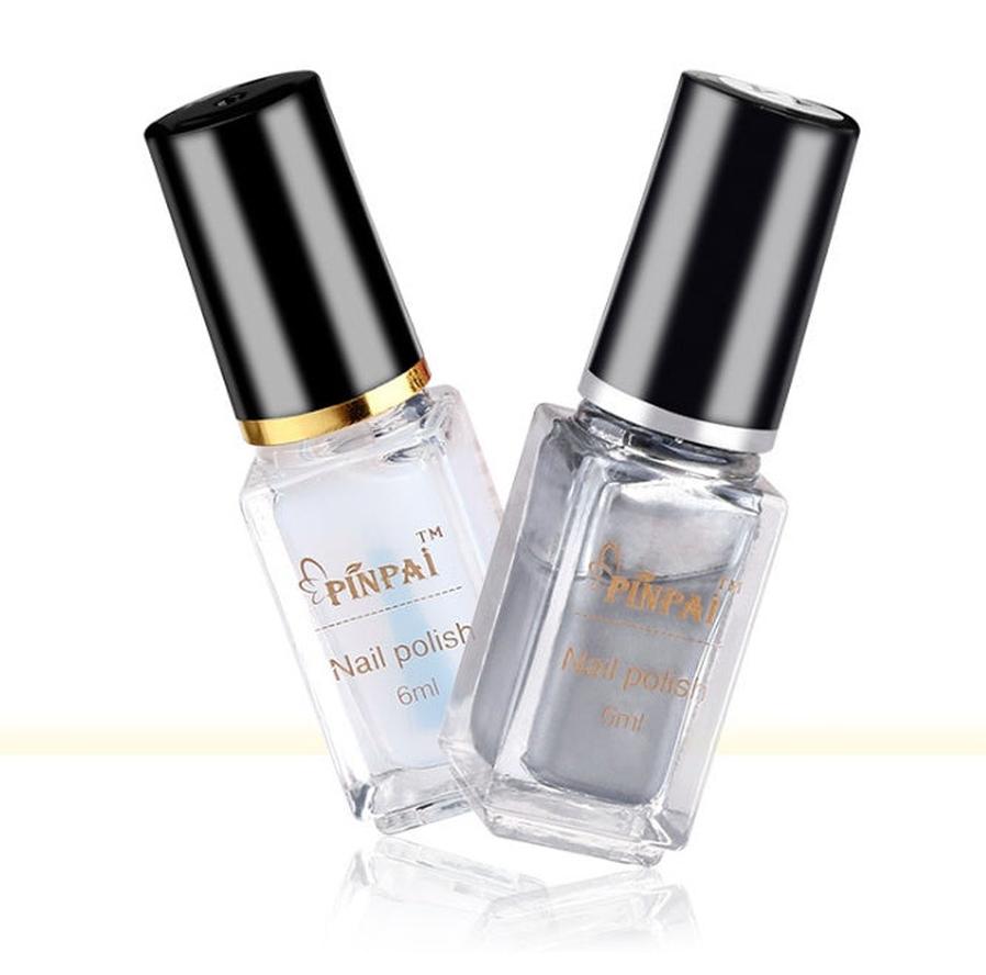 HKM-777811 Mirror Silver Nail Polish - 6ml Environmental Formula for Stunning Manicures