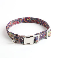 HKM-7778621 Stylish Cotton Dog Collar with Durable Alloy Buckle - Available in Vibrant Colors