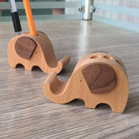 HKM-777875 Beech Wood Lazy Phone Holder – Custom Lettering Mobile Stand with Unique Animal Designs