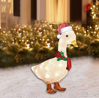 HKM-777939 Outdoor Duck Scarf Lighting Ground Decoration - Iron and Acrylic Options Available