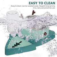 HKM-7780029 Automatic Slow Feeder Pet Bowl with Stainless Steel and Detachable Water Tray for Dogs and Cats