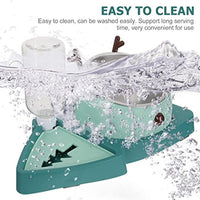 HKM-7780029 Automatic Slow Feeder Pet Bowl with Stainless Steel and Detachable Water Tray for Dogs and Cats