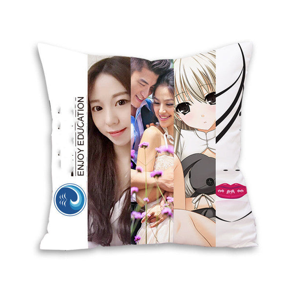 HKM-778003 Cartoon-Themed Thick Cotton Linen Pillow with PP Cotton Filling