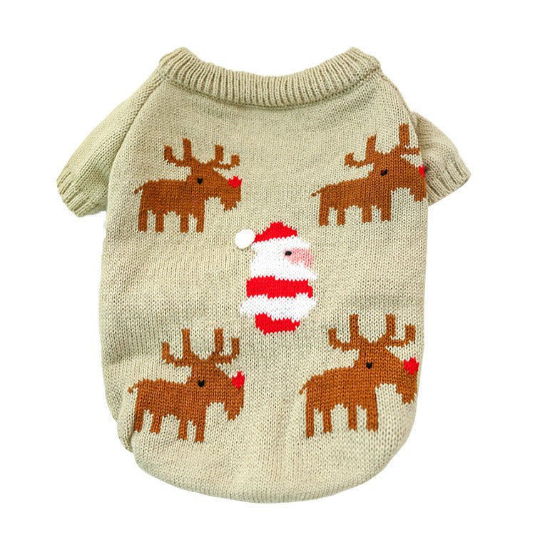 HKM-7780541 Fashion Printed Acrylic Dog Sweater for All Seasons - Warm and Stylish Pet Clothing