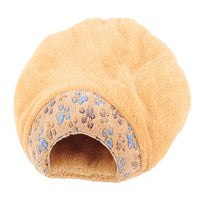 HKM-7782589 Universal Semi-Closed Cat Nest for All Seasons - Lined with PP Cotton, S/M Sizes Available