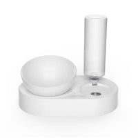 HKM-7782717 Automatic Double Bowl Pet Feeder with 600ML Water Dispenser and Adjustable Height Design for Dogs and Cats